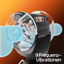 Load image into Gallery viewer, AssistPro 2.0 - 9 Vibrationen &amp; Schwingen &amp; Stoßen Hands-Free Hüftgurt-Strap-On Masturbator für Männ