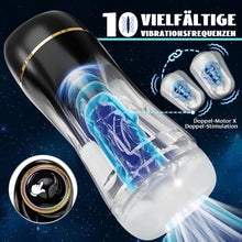 Load image into Gallery viewer, Masturbator Sex Spielzeug für die Männer mit 10 Saugmodi 10 Vibration Masturbieren für Männer, Tagnaff Upgrade Saug Penis Vibrator 3D Vibratorensets Sexspielzeug Solo Manuelle Cup-Masturbatoren