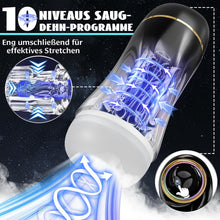 Load image into Gallery viewer, Masturbator Sex Spielzeug für die Männer mit 10 Saugmodi 10 Vibration Masturbieren für Männer, Tagnaff Upgrade Saug Penis Vibrator 3D Vibratorensets Sexspielzeug Solo Manuelle Cup-Masturbatoren