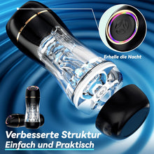 Load image into Gallery viewer, Masturbator Sex Spielzeug für die Männer mit 10 Saugmodi 10 Vibration Masturbieren für Männer, Tagnaff Upgrade Saug Penis Vibrator 3D Vibratorensets Sexspielzeug Solo Manuelle Cup-Masturbatoren
